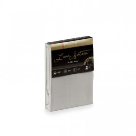 Set 2 bombažnih prevlek za vzglavnik Svilanit Luxe Sateen - siva