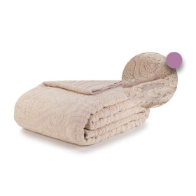 Večnamensko pregrinjalo Svilanit Orion Supreme, peščeno-sv.vijolično