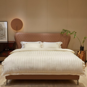 Bombažno-satenasta PREMIUM vezena posteljnina Svilanit Zoe