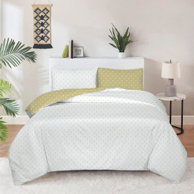 Bombažno-satenasta posteljnina Svilanit Chocolate