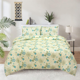 Bombažno-satenasta posteljnina Svilanit Floral Head